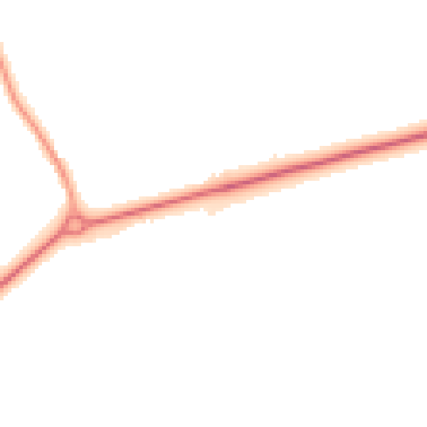 Night-time road noise heatmap for NR35 2RT