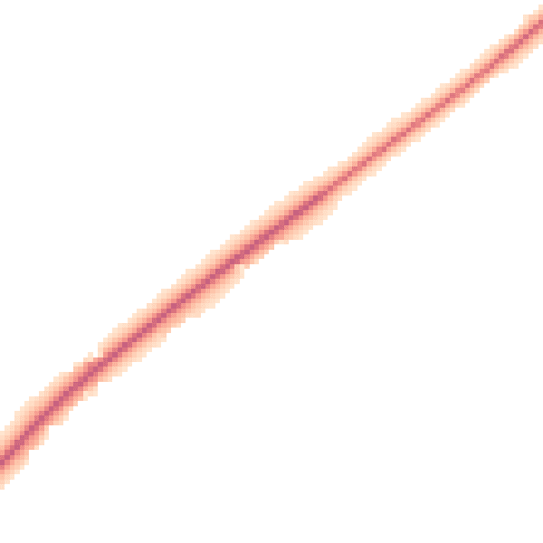 Night-time road noise heatmap for NR35 2TD