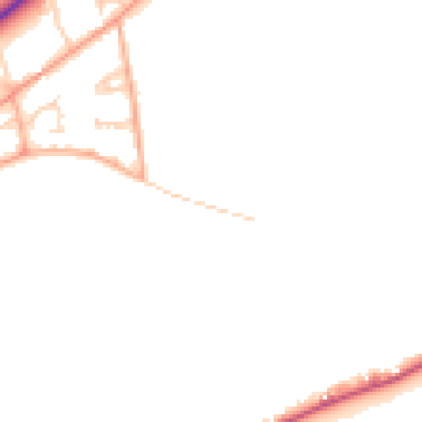 Daytime road noise heatmap for NR35 2TH