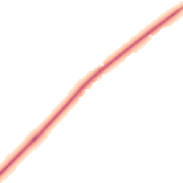 Night-time road noise heatmap for NR35 2TT