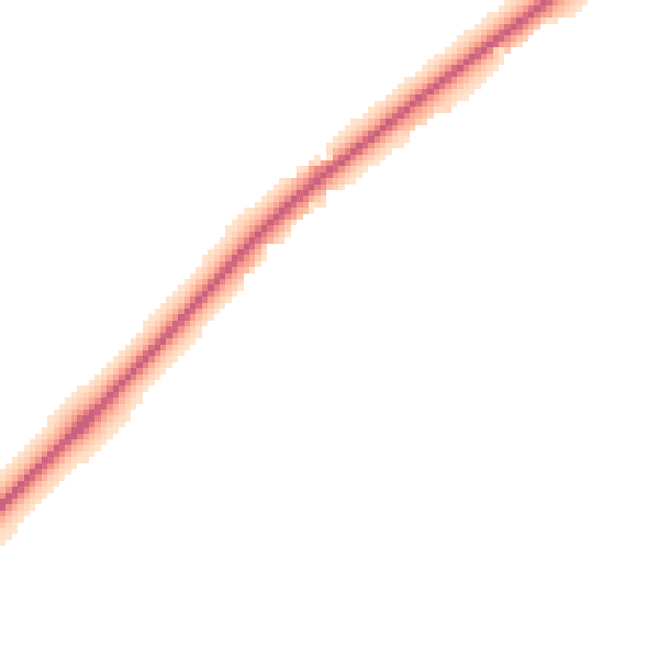 Night-time road noise heatmap for NR35 2TW