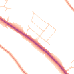 Daytime road noise heatmap for NR8 6BS