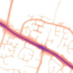 Daytime road noise heatmap for NR8 6BW