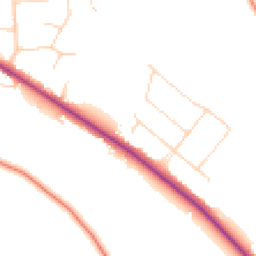 Daytime road noise heatmap for NR8 6BX