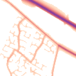 Daytime road noise heatmap for NR8 6BY