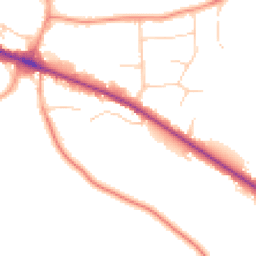 Daytime road noise heatmap for NR8 6DF