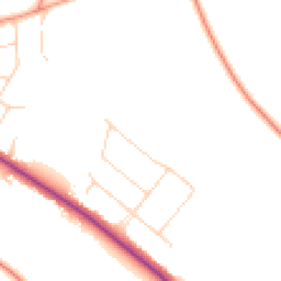 Daytime road noise heatmap for NR8 6DJ