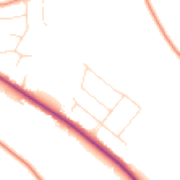 Daytime road noise heatmap for NR8 6DL