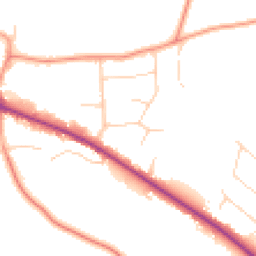 Daytime road noise heatmap for NR8 6ED