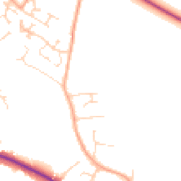 Daytime road noise heatmap for NR8 6ER