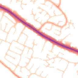 Daytime road noise heatmap for NR8 6PZ