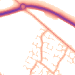 Daytime road noise heatmap for NR8 6QZ