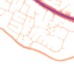 Daytime road noise heatmap for NR8 6SR