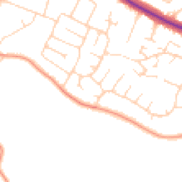 Daytime road noise heatmap for NR8 6SW