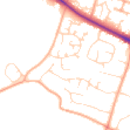 Daytime road noise heatmap for NR8 6SZ