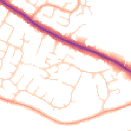 Daytime road noise heatmap for NR8 6UA
