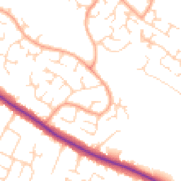 Daytime road noise heatmap for NR8 6UF