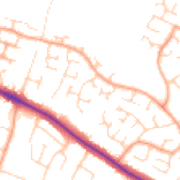 Daytime road noise heatmap for NR8 6UZ