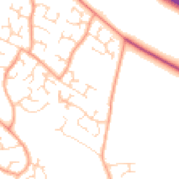 Daytime road noise heatmap for NR8 6WB