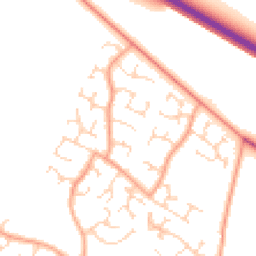 Daytime road noise heatmap for NR8 6XU