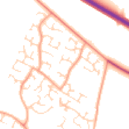Daytime road noise heatmap for NR8 6YW