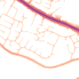 Daytime road noise heatmap for NR8 6YY