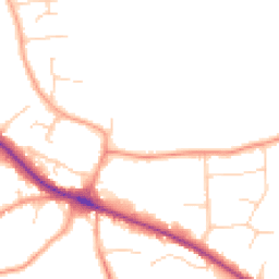 Daytime road noise heatmap for NR8 7AL