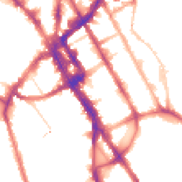 Night-time road noise heatmap for NW1 0AA