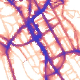 Daytime road noise heatmap for NW1 0AD