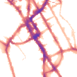 Night-time road noise heatmap for NW1 0AD