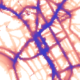 Daytime road noise heatmap for NW1 0AP