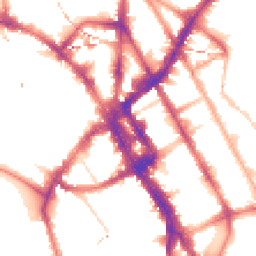 Night-time road noise heatmap for NW1 0AP