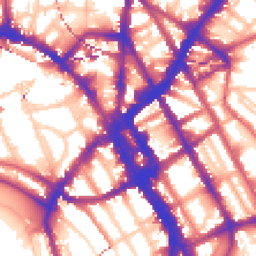Daytime road noise heatmap for NW1 0AT