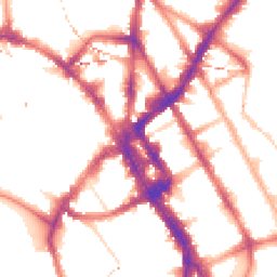 Night-time road noise heatmap for NW1 0AT