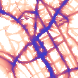 Daytime road noise heatmap for NW1 0AU