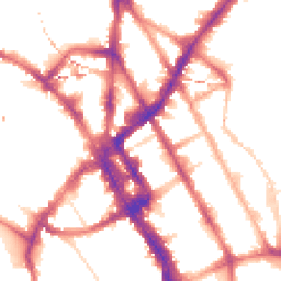 Night-time road noise heatmap for NW1 0AX