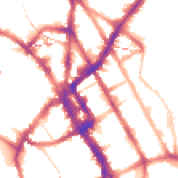 Night-time road noise heatmap for NW1 0AY