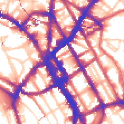 Daytime road noise heatmap for NW1 0BA