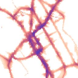 Night-time road noise heatmap for NW1 0BA