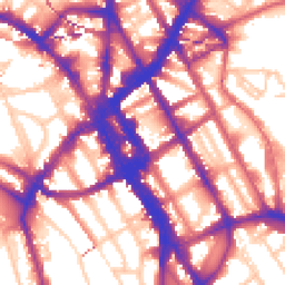 Daytime road noise heatmap for NW1 0BD