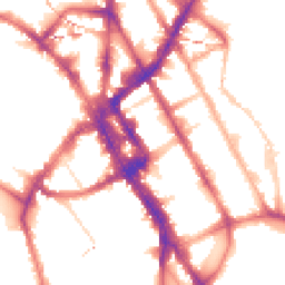 Night-time road noise heatmap for NW1 0BD
