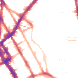 Night-time road noise heatmap for NW1 0BH