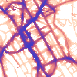 Daytime road noise heatmap for NW1 0BJ