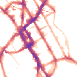 Night-time road noise heatmap for NW1 0BJ