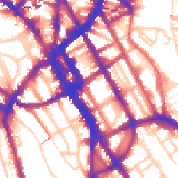 Daytime road noise heatmap for NW1 0BN