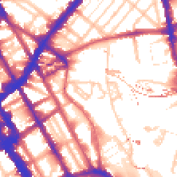 Daytime road noise heatmap for NW1 0BR
