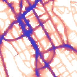 Daytime road noise heatmap for NW1 0BS