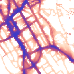 Daytime road noise heatmap for NW1 0DA