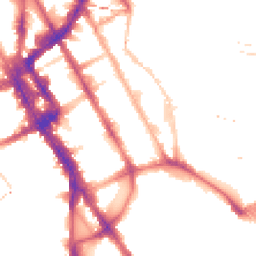 Night-time road noise heatmap for NW1 0DB