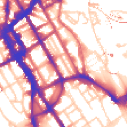 Daytime road noise heatmap for NW1 0DD